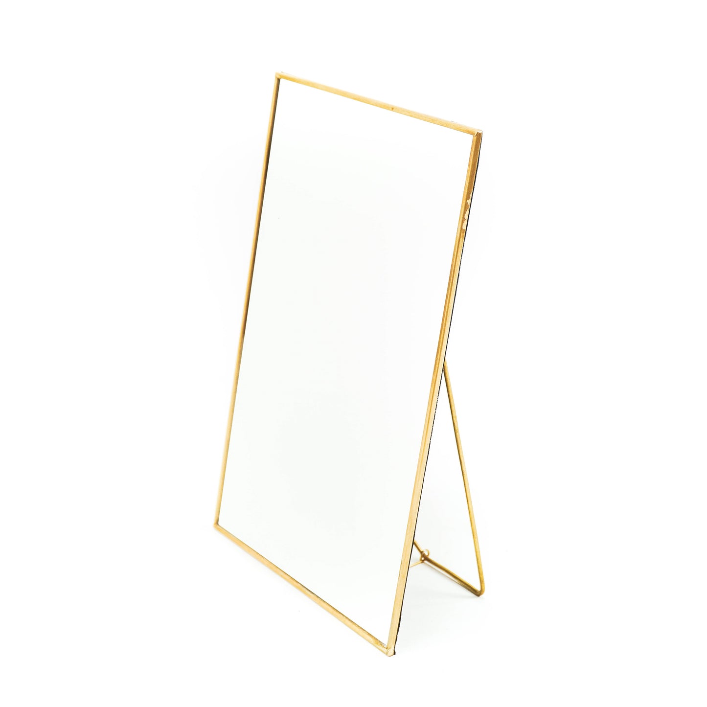 HV Rectagular Mirror - Brass - 30x20x1cm