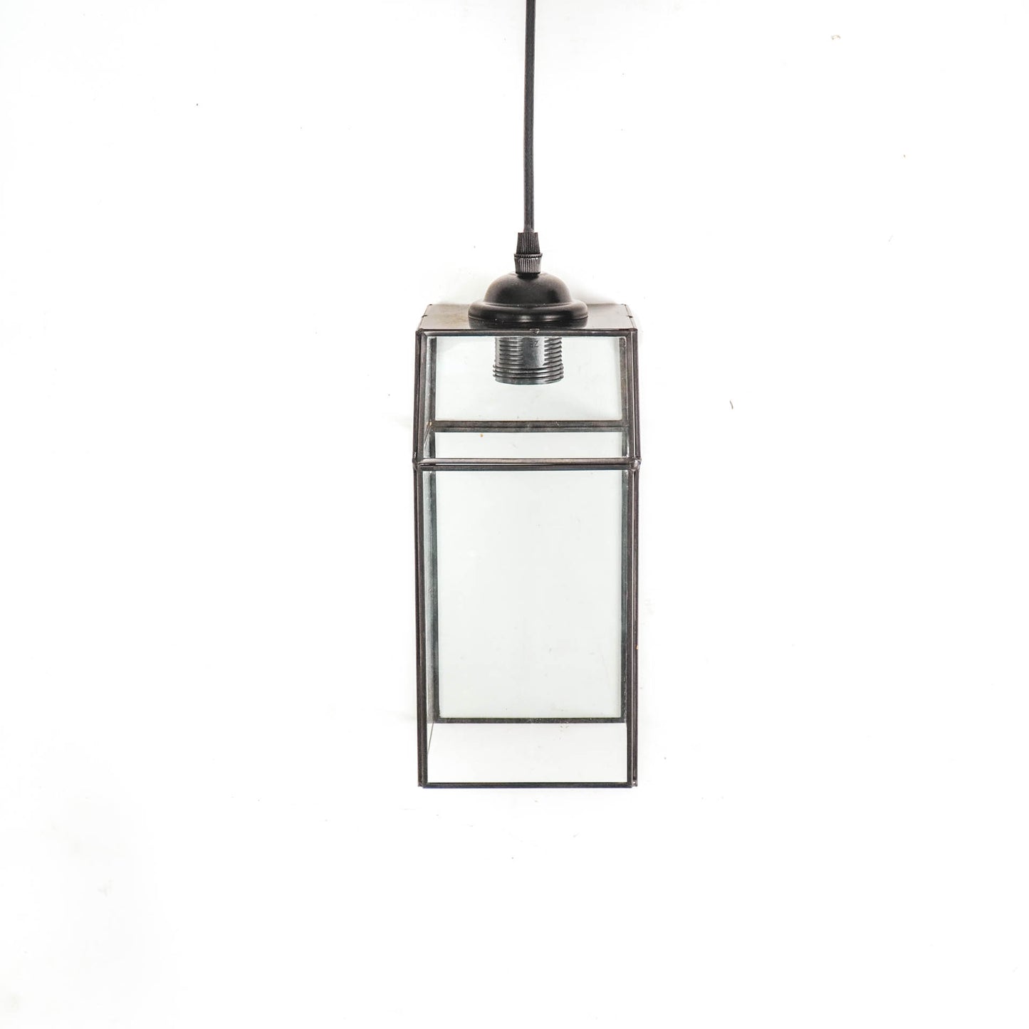 HV Lamp - Black- Metal/Glass - 12x25cm