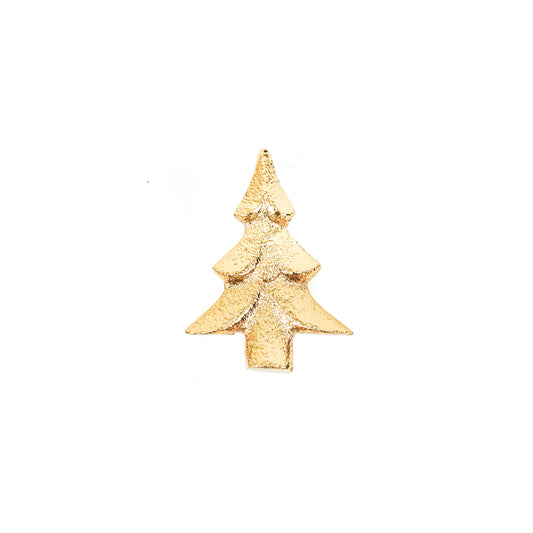 Housevitamin Candle Pins - Xmas Tree - Gold - 5x4x3cm