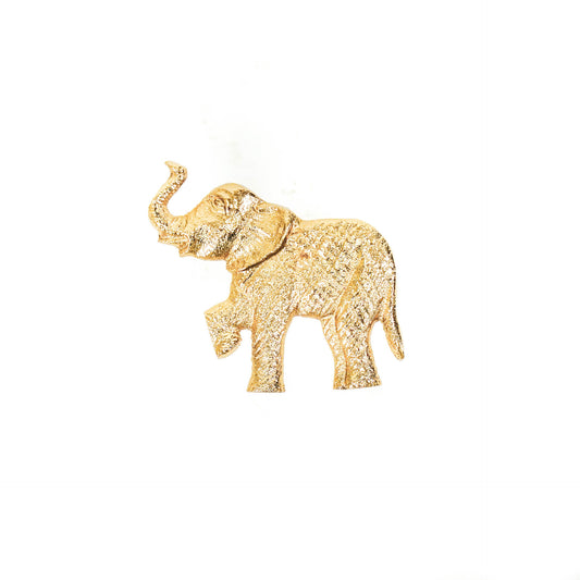Housevitamin Elephant Doorknobs - Gold - Set of 2 - 9x1x7cm