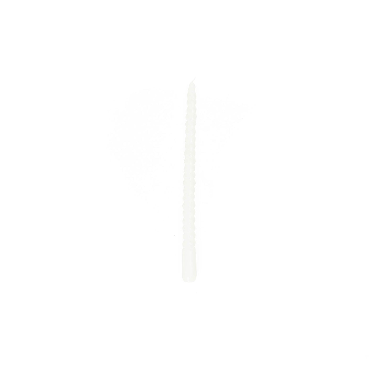 HV Twisted Candles 4 pcs - White - 2x30cm