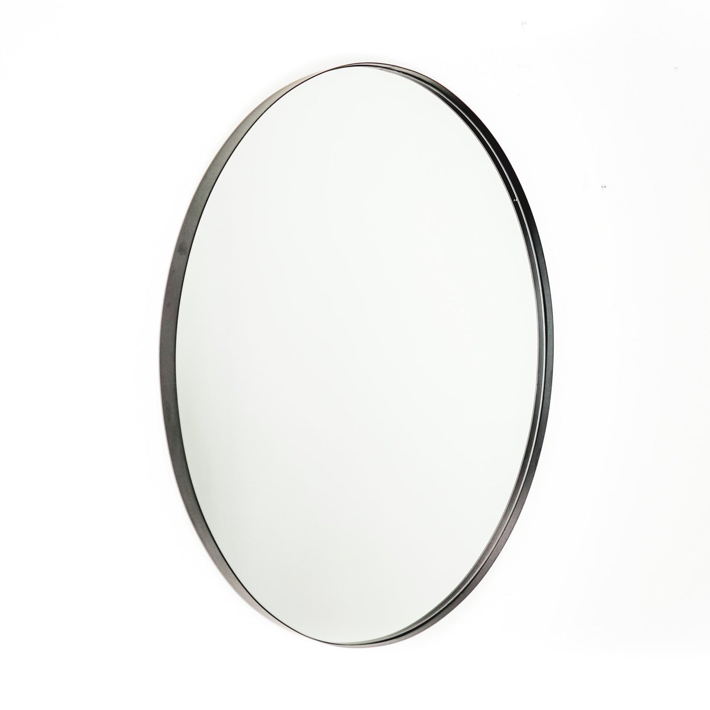 HV Black  Round Mirror - Ø50cm