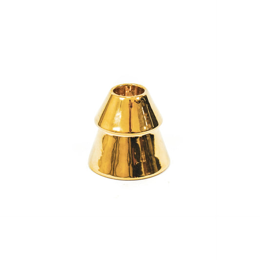 Housevitamin Christmas Tree Candle holder - Gold - 6,5x6,5x6cm