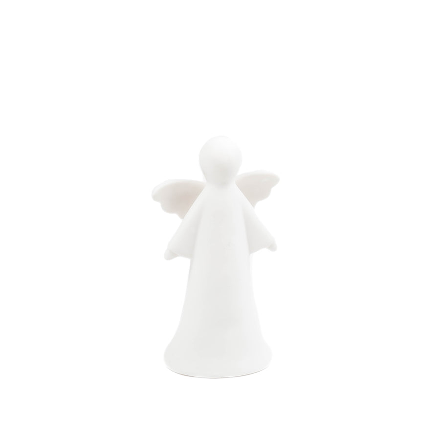 Ledlight - Angel - Ceramics - White - 9x6x16,5cm