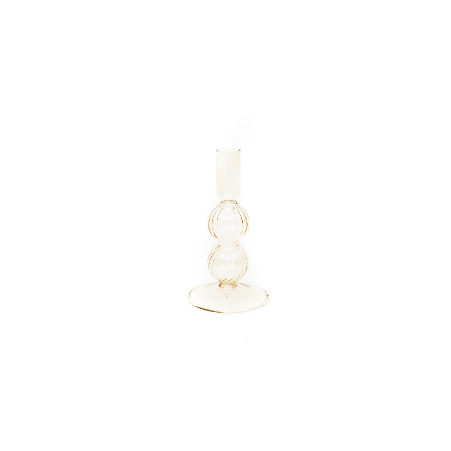 HV Bubble Candleholder - Amber - 9x16cm
