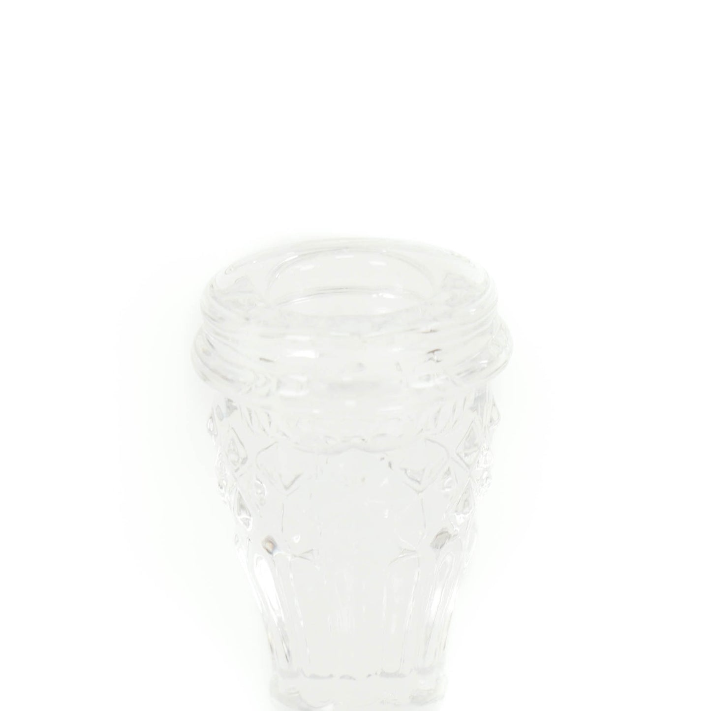 HV Glass Candleholder  - Clear -  8,5x16cm
