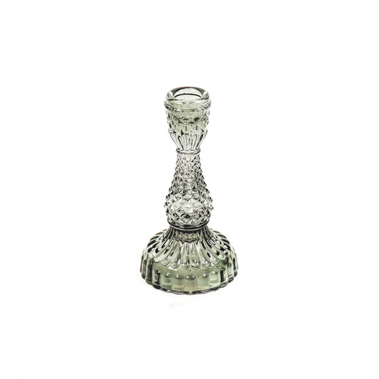 Housevitamin Candleholder Glass - Smokey - 8,5x16cm