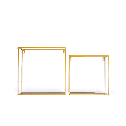 HV Wall Shelves - Gold - Set of 2