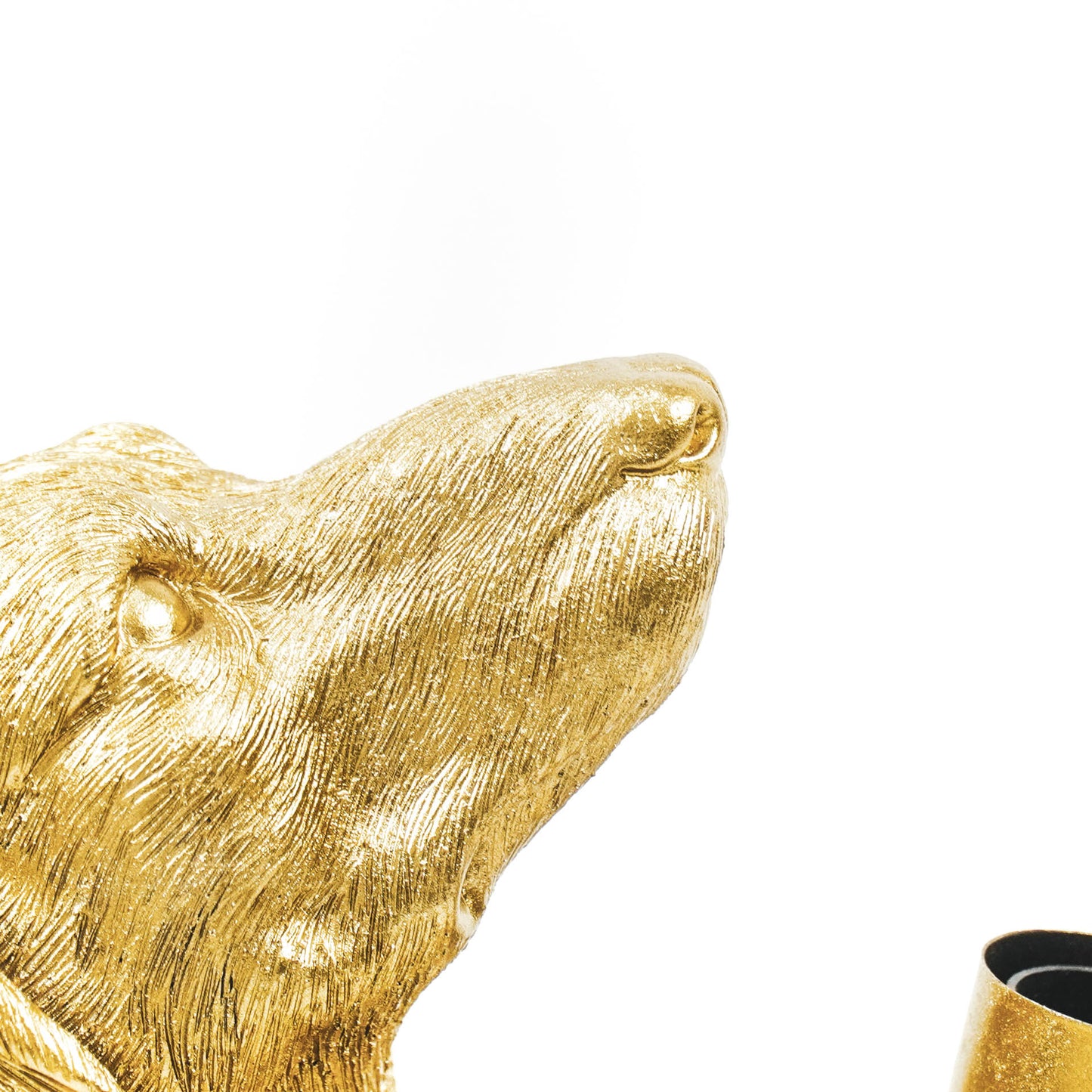 Table Lamp - Dachshund - Polyresin - Gold - E14 - 10x15x38cm