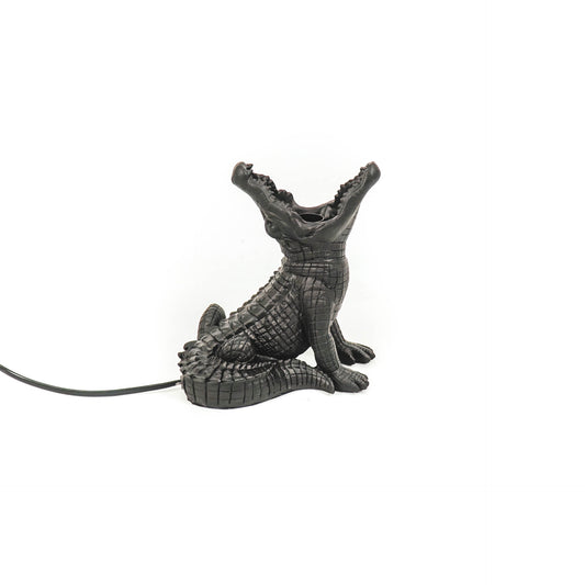 HV Crocodile Lamp- Black- 10x17x18,5 cm