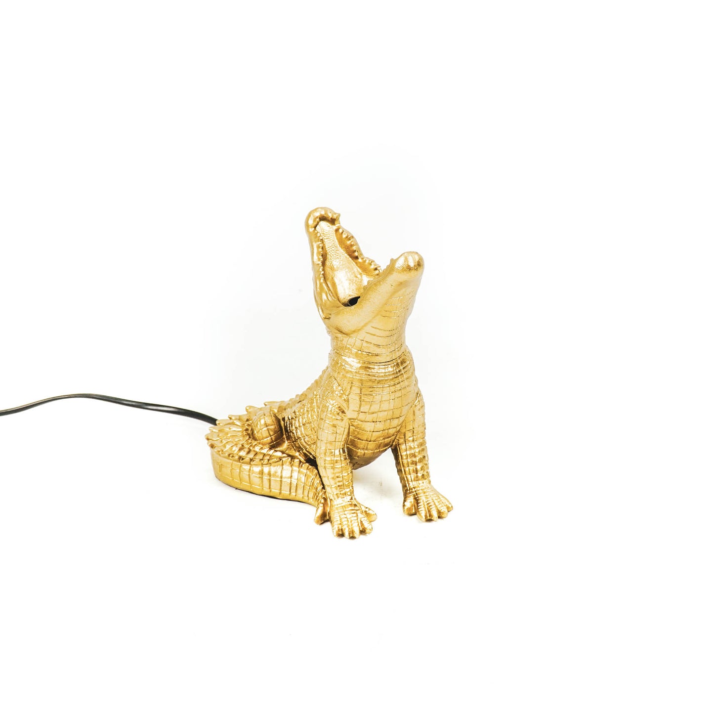 HV Crocodile Lamp- Gold-10x17x18,5 cm