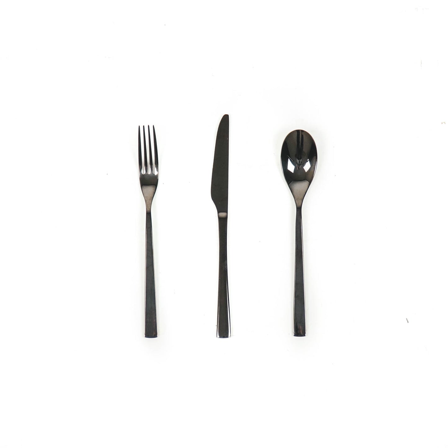 HV Black Cutlery - 12 pcs - Stainless steel