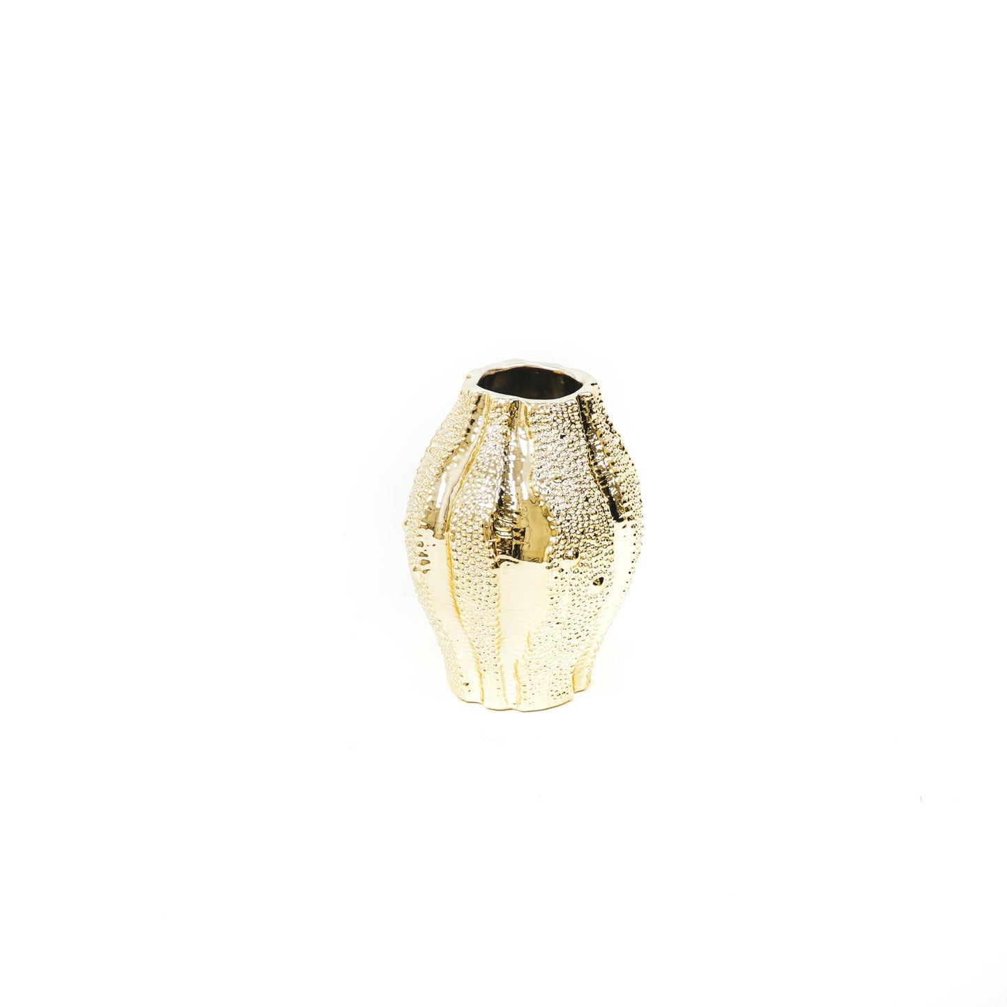 HV Skin Vase - Gold - 17,2x12,8x16,7cm