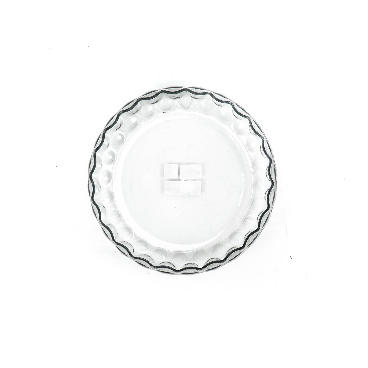 HV Dented Bowl Glass - Smokey - 26x26x7cm