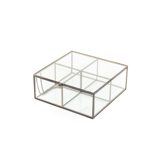 HV Box Glass - Black - 16x16x6,5cm