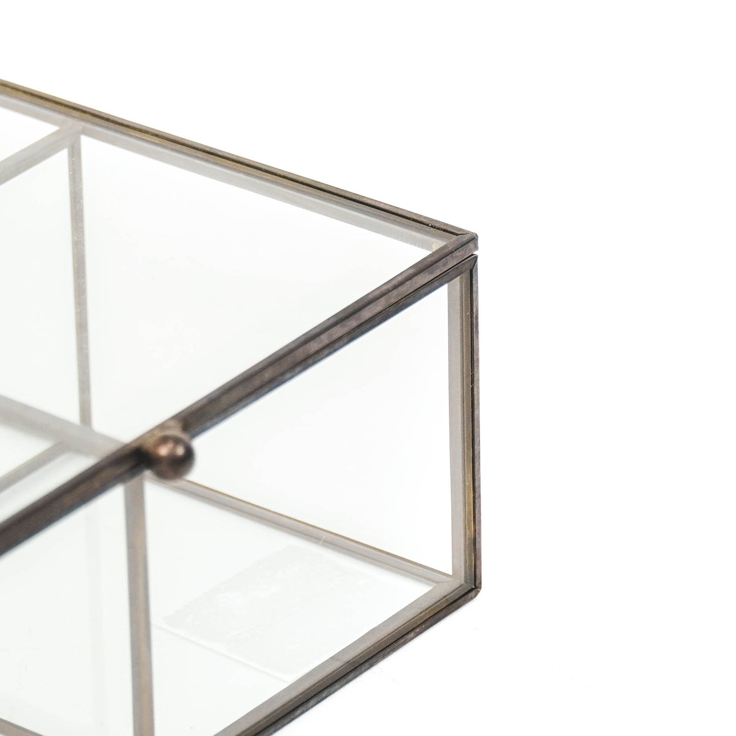 HV Box Glass - Black - 16x16x6,5cm