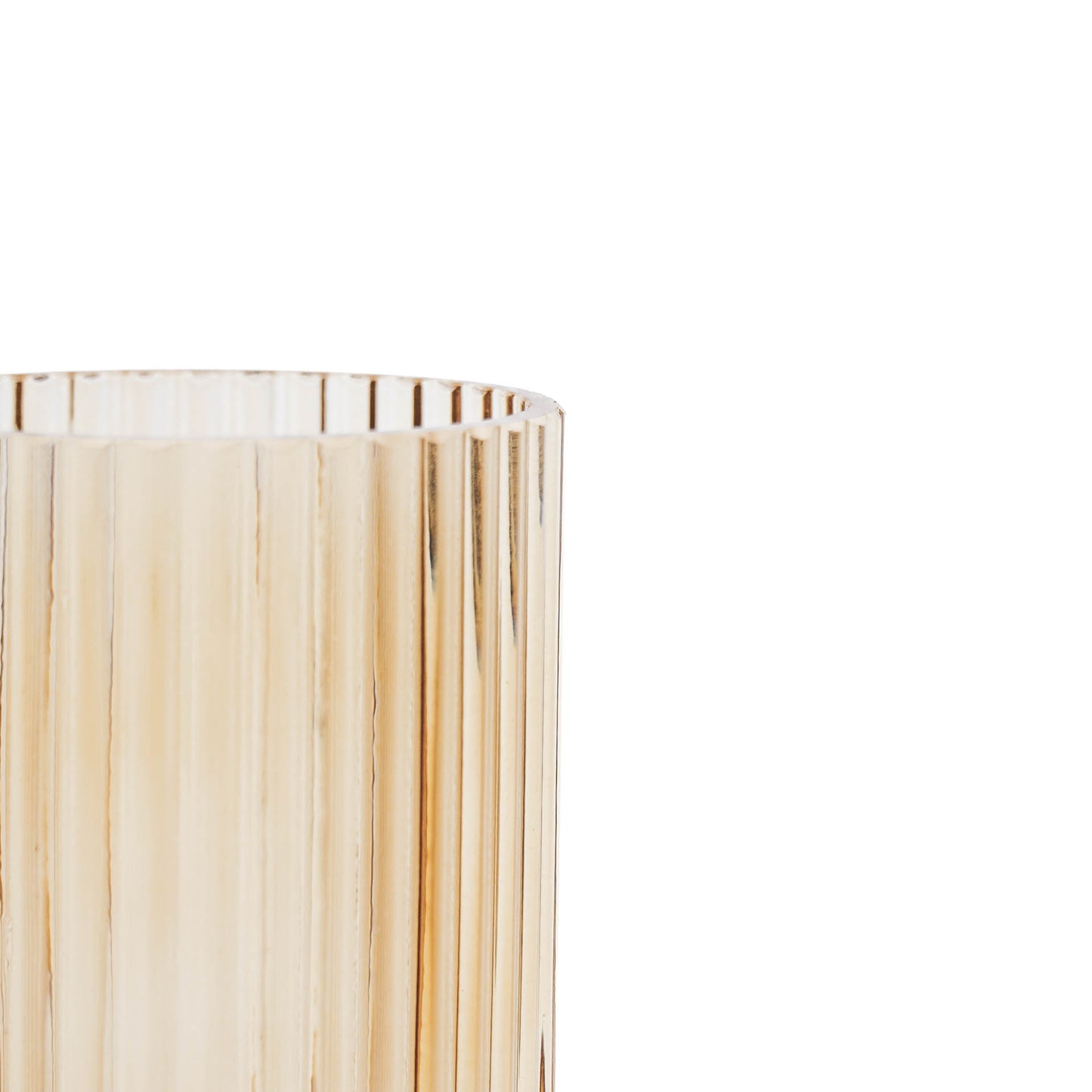 HV Double sided Vase - Amber - 8x8x26cm