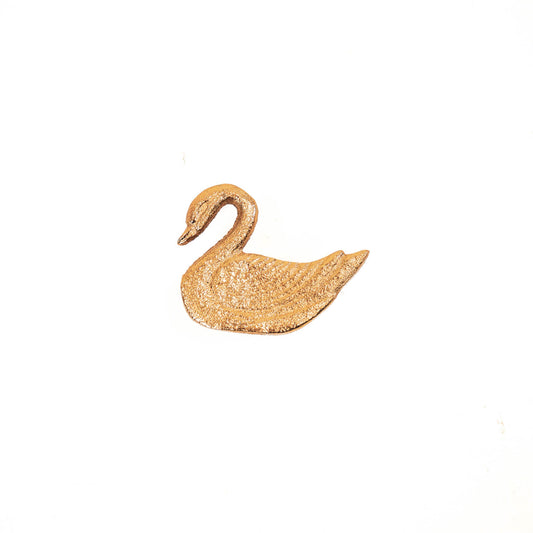 HV S2 Candle Pins - Swan - Gold -6x5x1cm