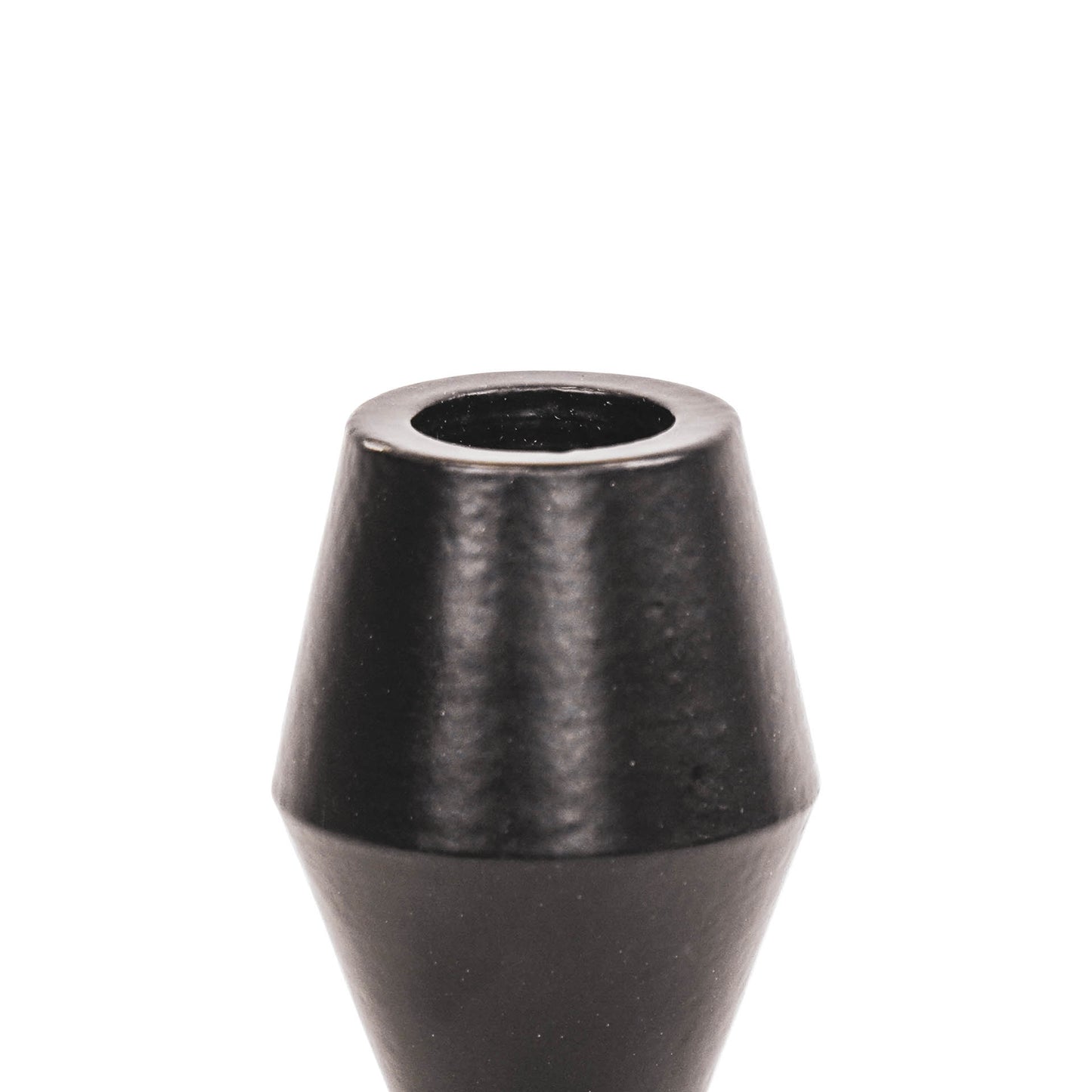 HV Geometric Candleholder -Black 10x10x26