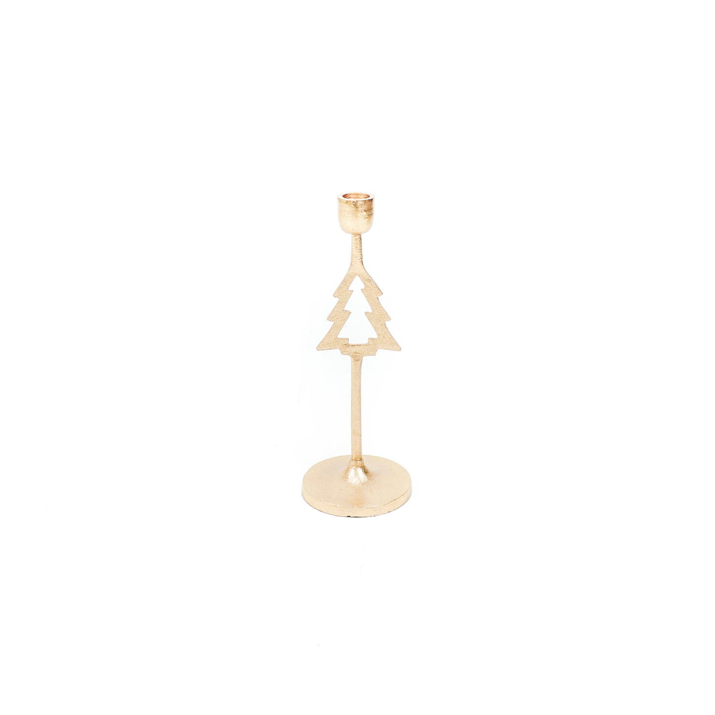 HV Candleholder Xmas Tree - Gold - 13x8x19cm