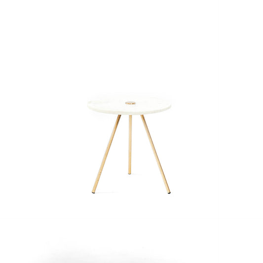 HV Sidetable - Marble/Gold - 33x35cm