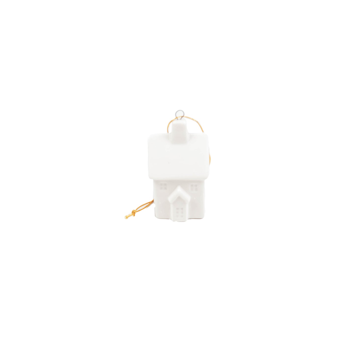 HV House Xmas hanger front door - 3x2x6 cm - White - Ceramics