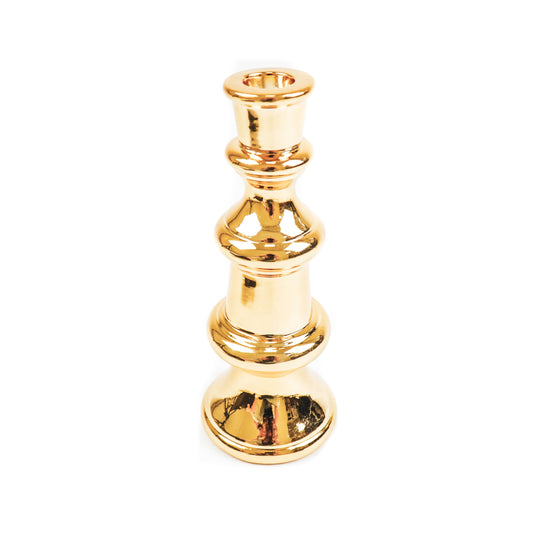 Housevitamin Candle holder - Gold - L -  9x9x23cm