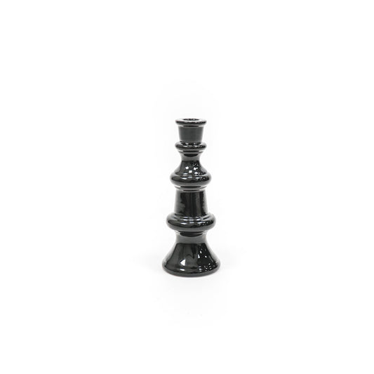 Housevitamin Classic Chess Candle holder - Black - L -  9x9x23cm