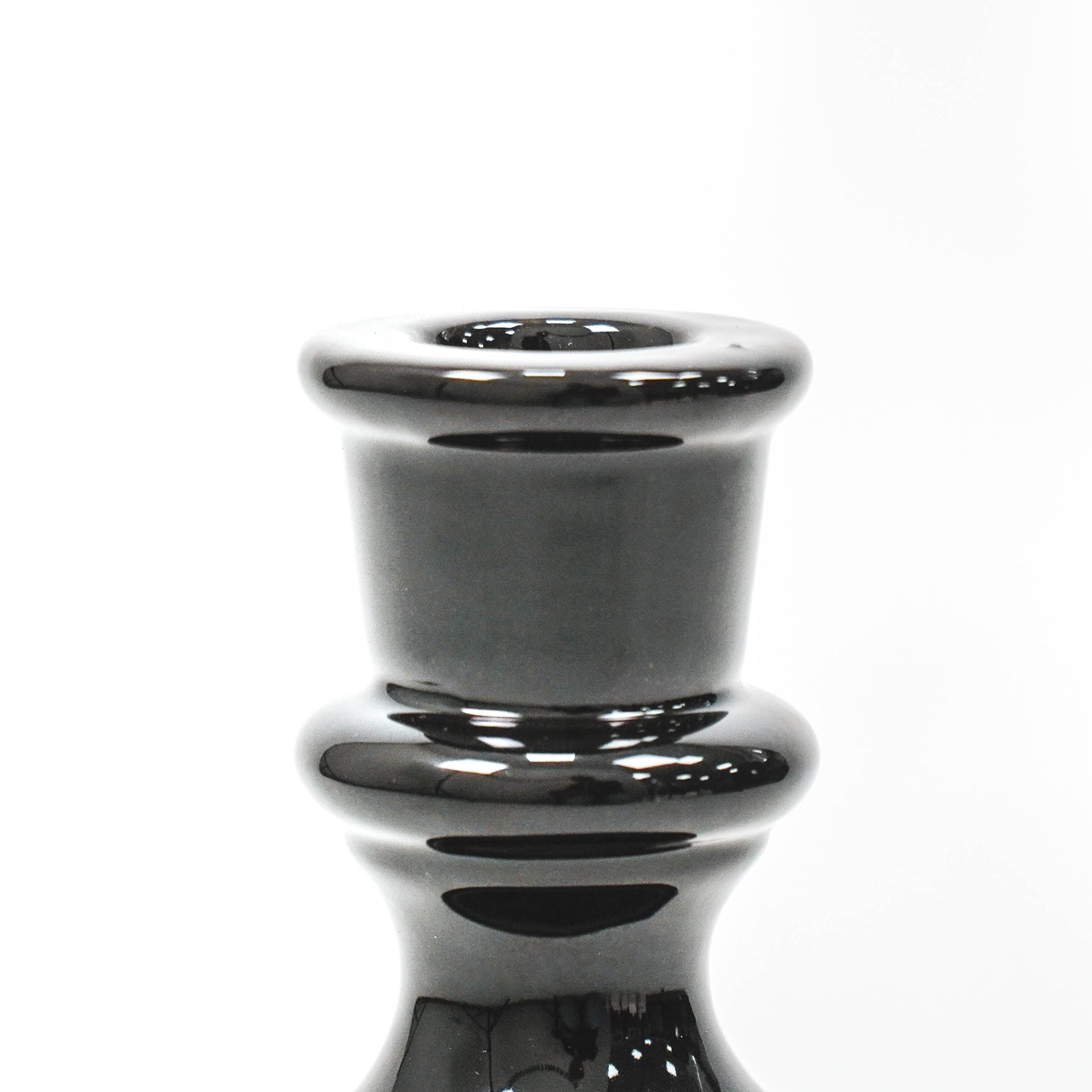 Housevitamin Classic Chess Candle holder - Black - L -  9x9x23cm
