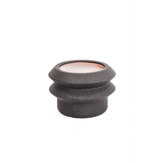 HV Organic Shape Pot - Black - 19x19x13cm