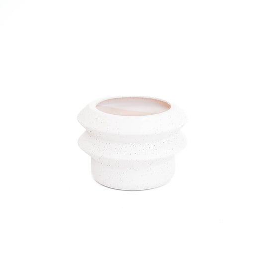 HV Organic Shape Pot - White - 19x19x13cm