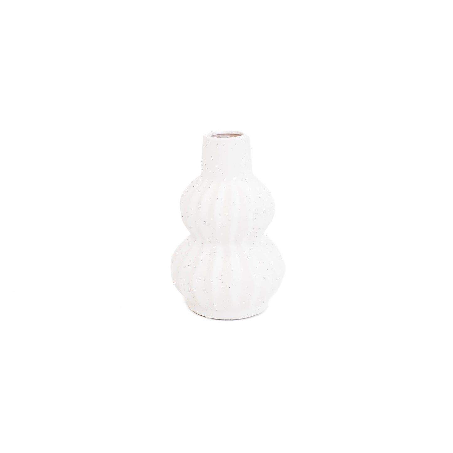 HV Organic Shape Vase - White -15x15x24
