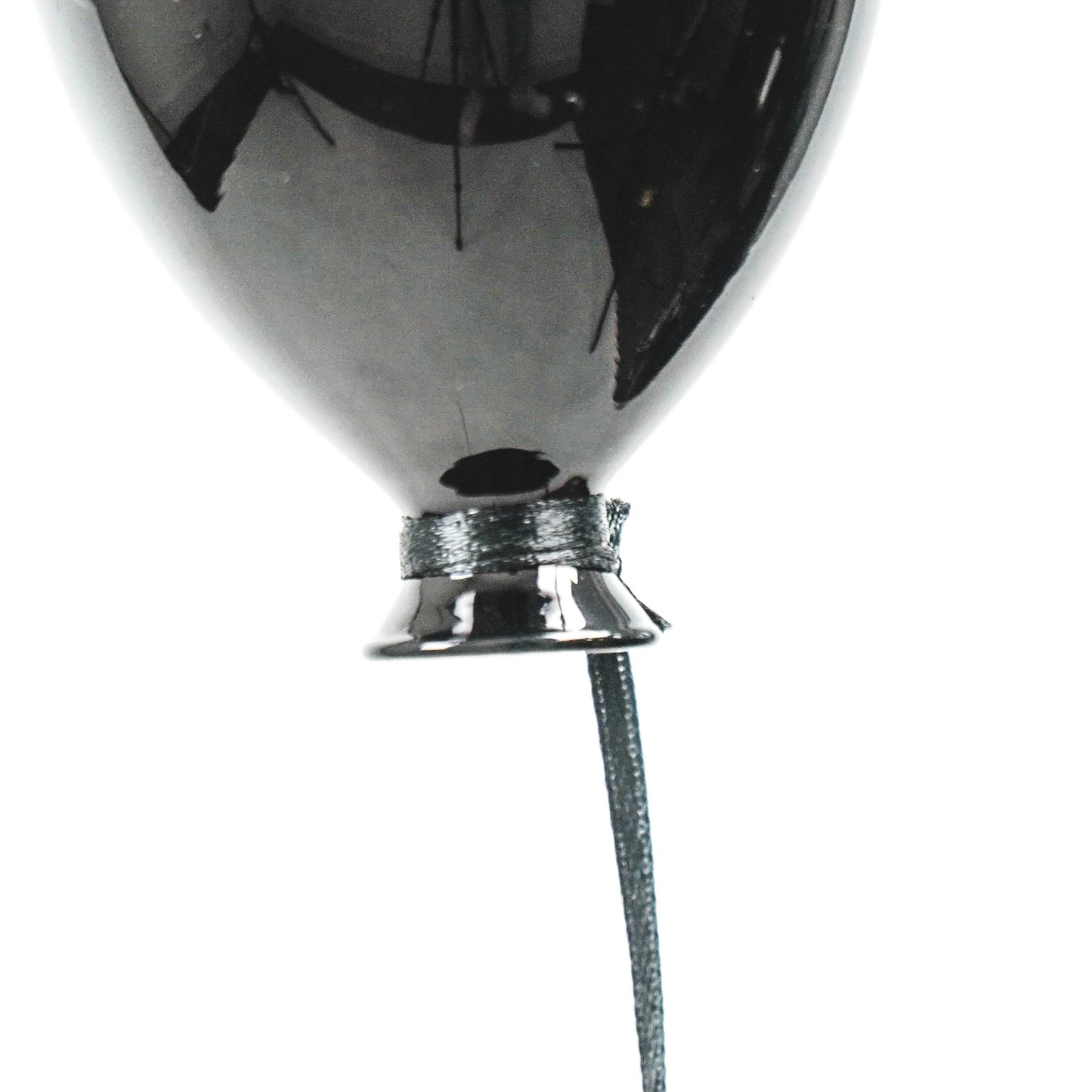 HV Balloonhanger Glass - Black - M - 6.5x10.5cm