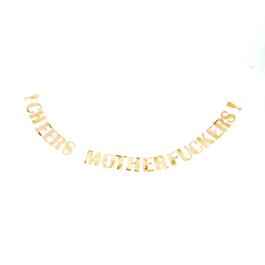 HV Cheers Motherfuckers Garland - 200 cm - Gold