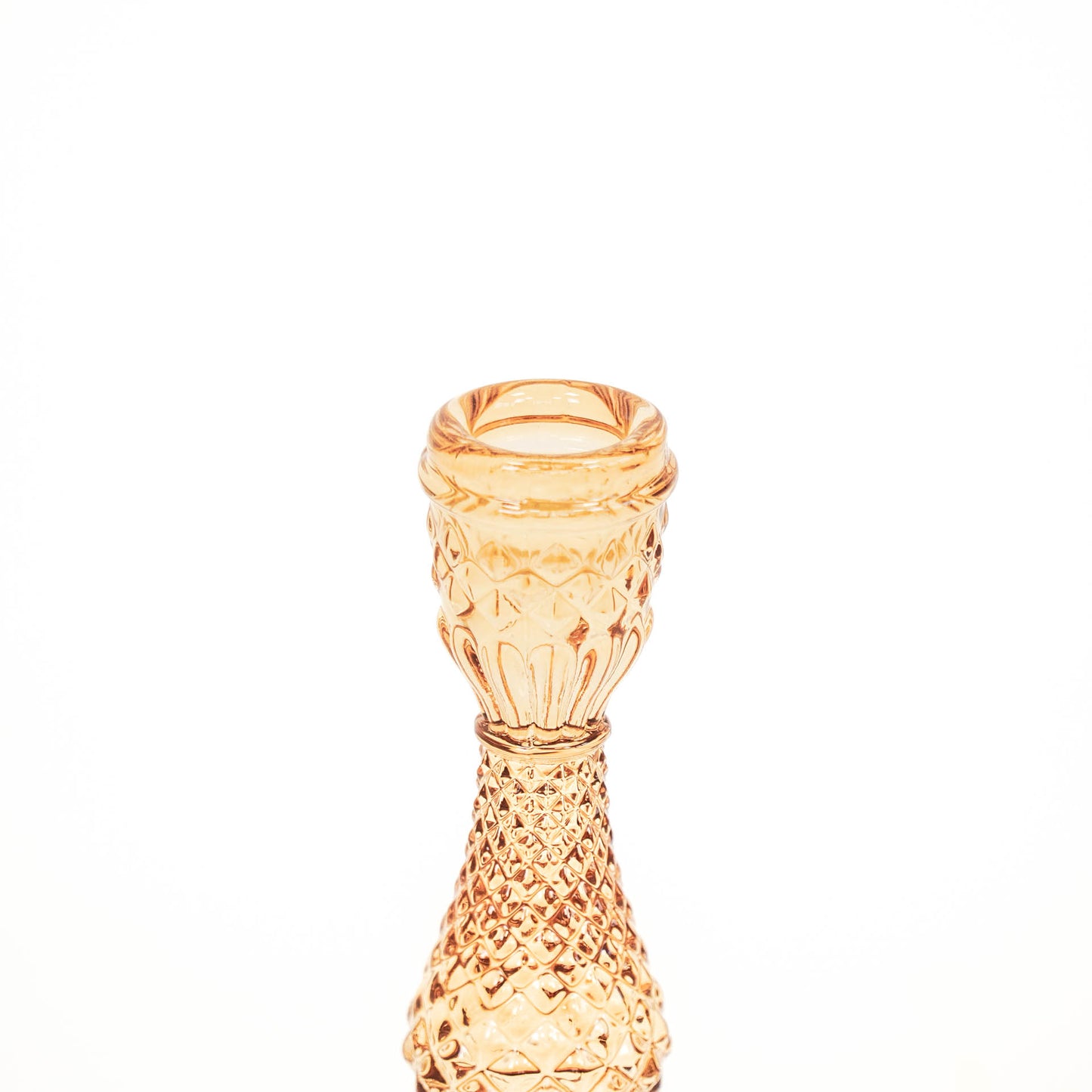 HV Glass Candleholder - Amber - 8,5x16cm