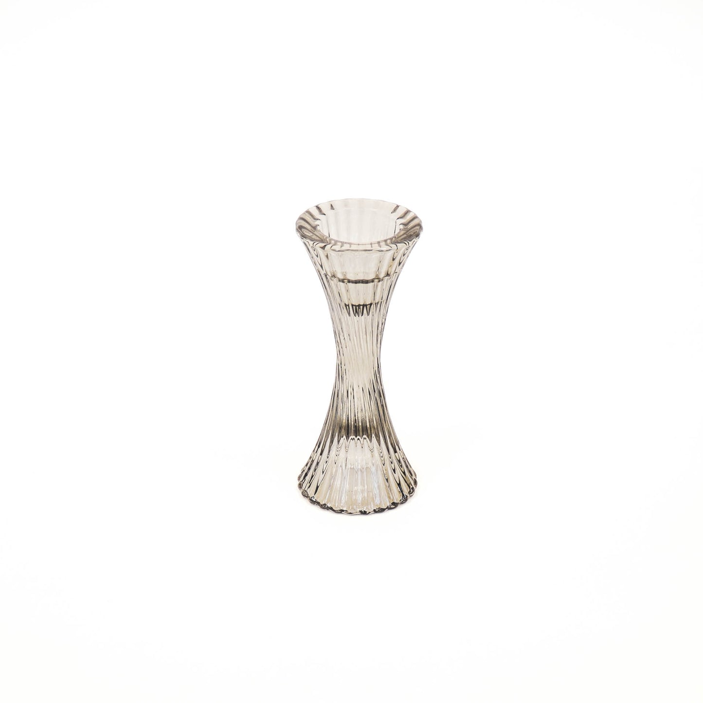 HV Glass Candleholder - Smokey - 7x16cm