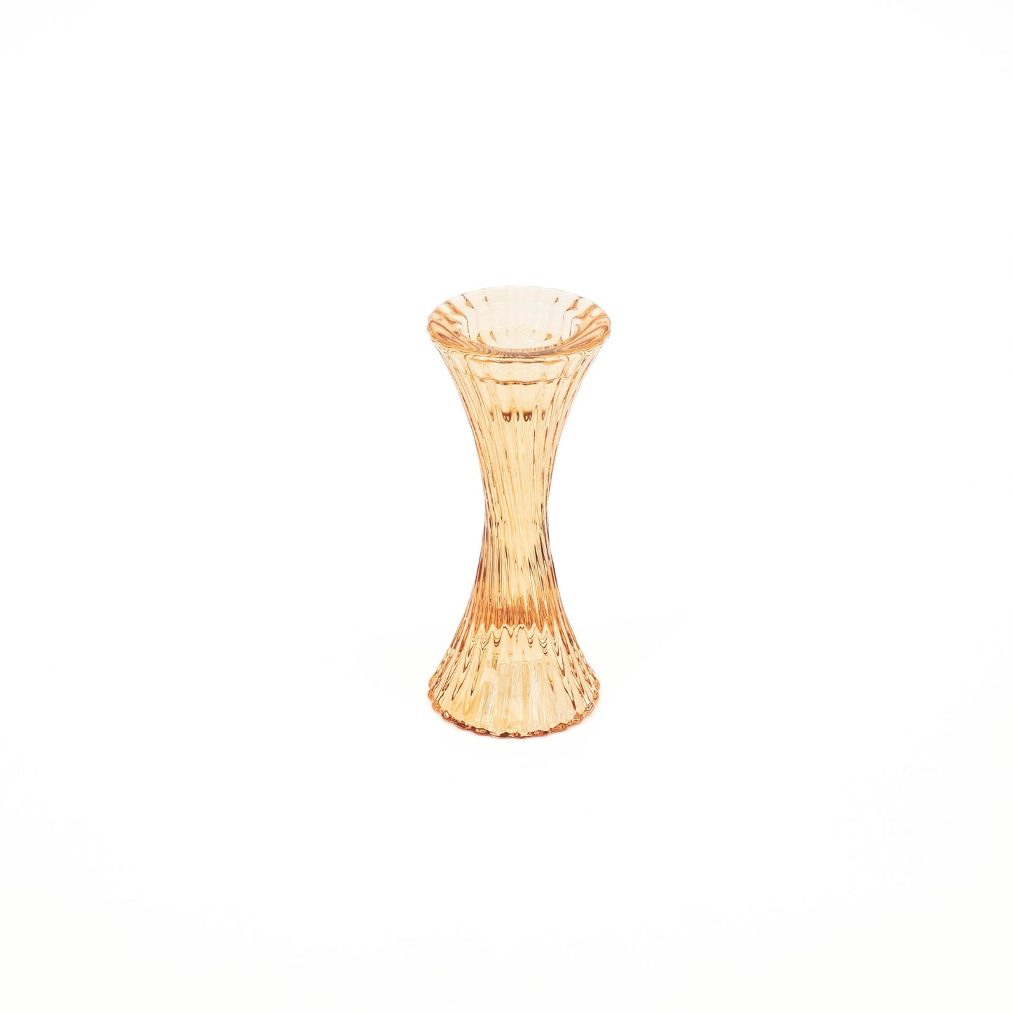HV Glass Candleholder - Amber - 7x16cm