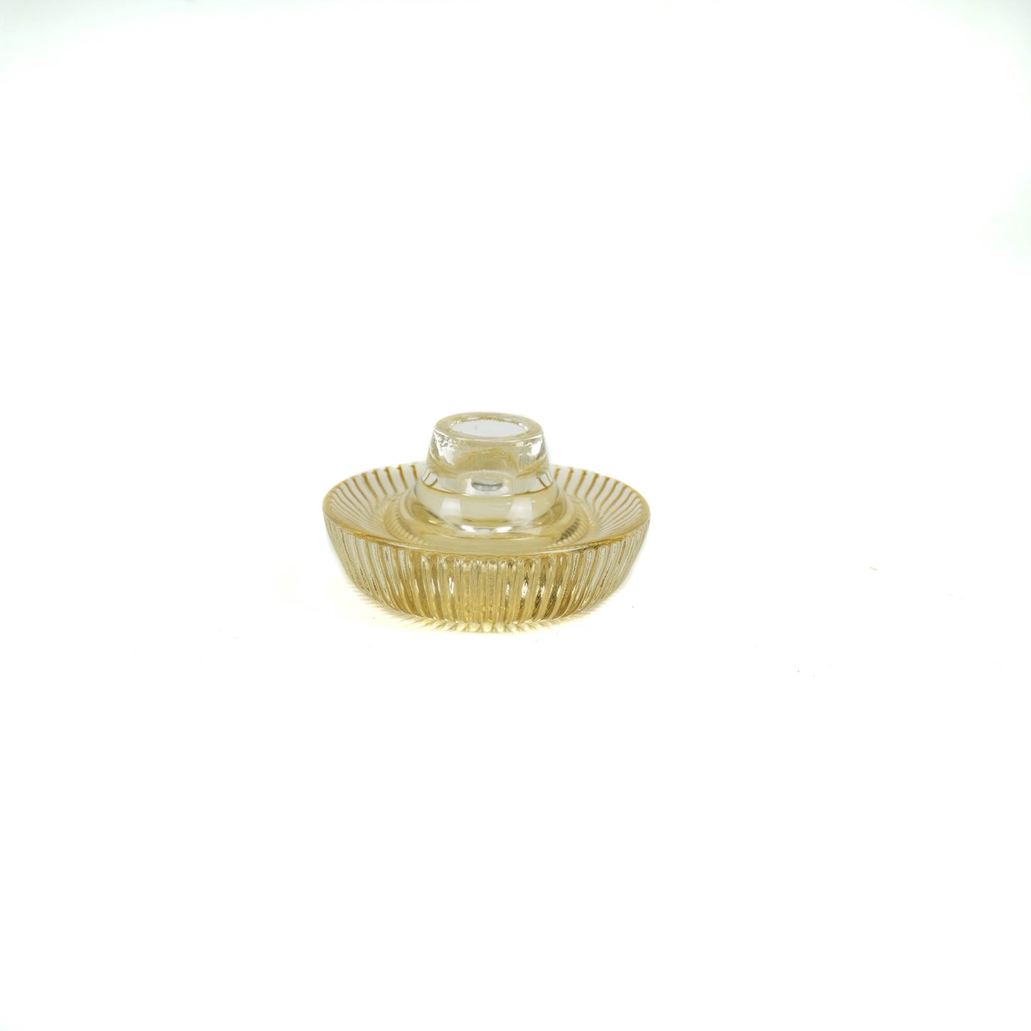 HV Glass Candleholder - Amber - 10x5,5cm