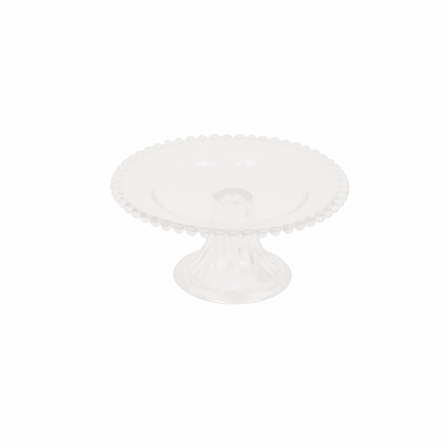 HV Cake Plate - Clear Glass - 21x9.5cm
