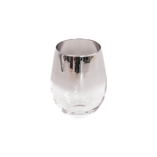 HV Silver Sparkle Water Glass- 9,5 x12 cm-Set of 2